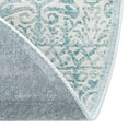 thumbnail image 5 of Jill Zarin Uptown Collection Area Rug - Cloisters (5' 3" Round Teal/Ivory), 5 of 5