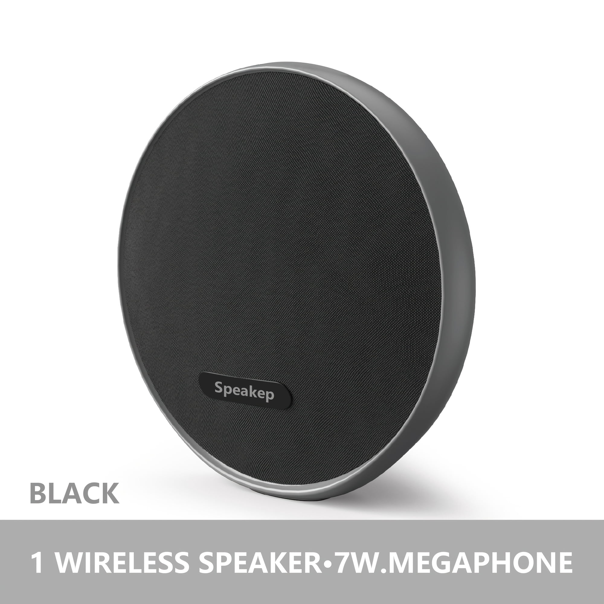 New Harman Fly‑Disc Portable Wireless Bluetooth Speaker, Powerful Subwoofer Sound, USB Charging, Long‑Lasting Battery for Indoor and Outdoor Music Playback