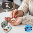thumbnail image 5 of Chihuahua Dog Sitting Small Travel Handbag Pill Box Case, 5 of 6