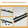 thumbnail image 3 of OUNONA 2Pcs Black PVC Poster Hanger Rail for Wall Flag and Art Display Easy Installation Indoor Outdoor, 3 of 8