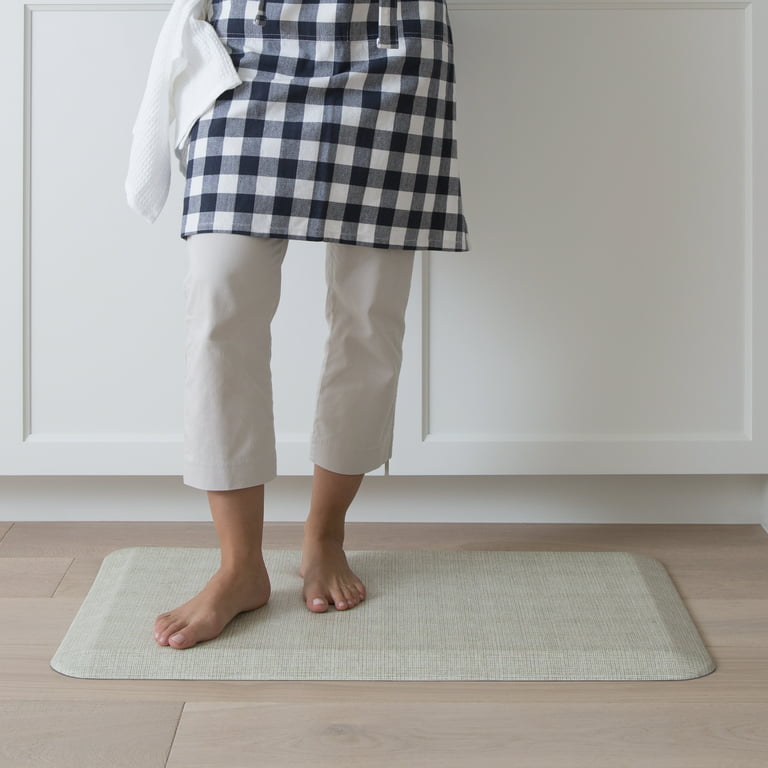 GelPro NewLife Designer Comfort Kitchen Floor Mat 20 x 32 Tweed Antique  White 