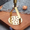 thumbnail image 5 of ReaNea Gold Potato Masher, Heavy Duty Stainless Steel Kitchen Vegetable Fruit Potato Ricer, 5 of 8