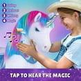 thumbnail image 4 of PonyCycle Interactive Unicorn Ride-On Toy, Touch Sound, Kid-Powered, Ages 4-7, Rainbow, Y454, 4 of 10