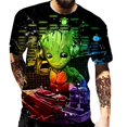 thumbnail image 1 of Disney Marvel Musik DJ Groot Hip Hop camiseta Männer 3D gedruckt übergroße camiseta Kinder Harajuku Stil Sommer Kurzarm camisetas xuanjing unisex, 1 of 2