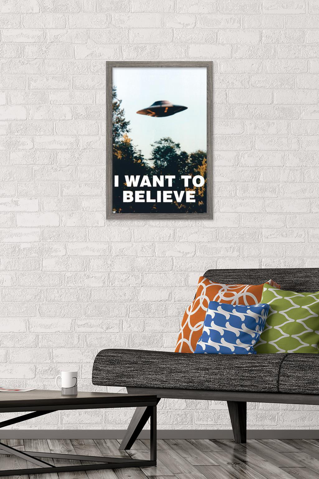 The X-Files I Want To Believe TV Poster HD Canvas Art Print 12 16 20 24" Sizes 