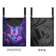 thumbnail image 7 of ZIATUBLE Galaxy Butterfly Storage Bag Clothespin Flower Laundry Clothes Pin Holder Stretch Clothespin Bag 2 Pcs with Hanger Large Capacity Hanging Can Storage Organizer Pantry Home Decor, 7 of 7