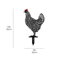 thumbnail image 2 of Metal Chicken Silhouette Garden Yard Art Decorative Outdoor Stake for Lawn Pathway Farmhouse Landscape Ornament 25cm, 2 of 3