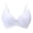 White, variant on Women's Lace Bra Sexy Sheer Underwire Unlined Plunge Everyday Bras Full Coverage Bralettes Black for Size 95C
