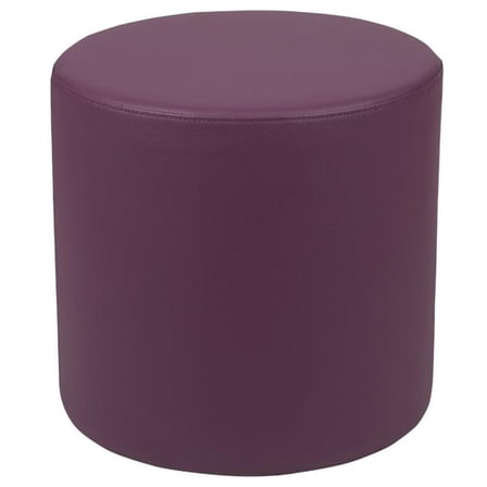Bowery Hill 18" Soft Vinyl Collaborative Circle Classroom Chair in Purple