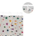 thumbnail image 5 of Yayeee Shower Curtain with Hooks 72"x72" Waterproof Fabric Bathroom Hanging Decor, Beige Stars, 5 of 5