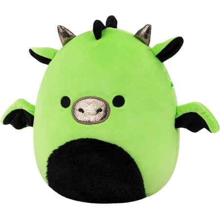 Squishmallows Original 8in Excalibur the Neon Green Dragon – Official Jazwares Halloween Plush (Little)