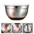 thumbnail image 3 of 1pc Stainless Steel Bowl Mixing Bowl with Silicone Lid for Cooking Baking, 3 of 4