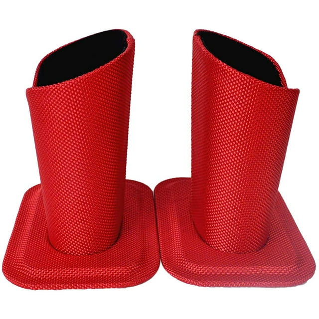 2 Pack Eyeglasses Holder Stand Protective Glasses Case For Desks or Nightstands, Red