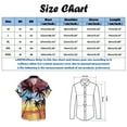 thumbnail image 3 of Camisas Tipo Para Hombre Camisa con estampado de árbol de playa de verano para hombre, blusa de manga corta con cuello vuelto (Purple, M), 3 of 3