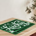 thumbnail image 4 of AKEGAMN St. Patricks's Day Placemat Irish Plaid English Decorative Table Runner Insulated Tablecloth, 4 of 4