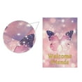 thumbnail image 2 of Butterfly on Starry Sky Garden Flag House Banner 12" x 18" Double Sided Outdoor Yard Decoration, 2 of 6