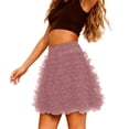 thumbnail image 7 of Women Dress PinkTutu Dress for Women Mesh Skirt Fluffy Skirts Irregular Adults Tutus, 7 of 7