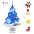 thumbnail image 2 of Árbol De Navidad De Fieltro Diy Para Colgar En La Pared, Árbol De Navidad Artificial Con 30 Adornos, Decoración Del Hogar De Año Nuevo, Regalo Para Niños Methold HA037960-00, 2 of 6