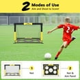 thumbnail image 2 of MoKo Backyard Soccer Goal for Kids, 4' x 3' Portable Pop Up Soccer Nets, 2 in 1 Soccer Net Set for Outdoor Indoor, 2 of 8