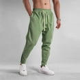 thumbnail image 3 of Wxolcjlv Men Leisure Pants Summer Fall Cotton Long Underwear Slim Zipper Ankle-Tied Leisure Sports Outdoor Casual Pants Running Daily Streetwear, 3 of 7