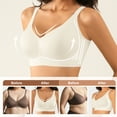 thumbnail image 2 of QYLUX Wireless Comfort Bra for Women - Full Coverage, Seamless, Soft Support, T-Shirt & Sports Bra for Everyday Wear,Beige,S, 2 of 7