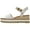 Natural, variant on Womens Diana Canvas Platforms Wedge Sandals