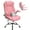 Pink, variant on HESL Office Chair with Flip-Up Arms, Big and tall Office Chair with Rocking Mode, Desk Chair, Pink