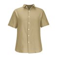 thumbnail image 3 of Button Down Shirts for Men Summer Casual Beach Vocation Shirts Plus Size Short Sleeve Shirts, 3 of 4