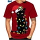 thumbnail image 1 of 2022 gato de Navidad, ¡Feliz Navidad! Camiseta 3D de Navidad para hombre y mujer, camiseta Unisex de manga corta con personalidad y dibujos animados divertidos, 1 of 3