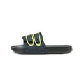 thumbnail image 4 of Dream Pairs Kids Boys Girls Slides Sandals Hook and Loop Slip On Summer Beach Water Shoes SDSS221K NAVY/YELLOW Size 3 Little Kid, 4 of 5