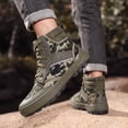 thumbnail image 2 of Willtoo Mens Camo Canvas High‑Top Boots Casual Lace‑Up Outdoor Hiking Sneakers Non‑Slip Lightweight Durable Shoes for Field Activities, 2 of 6