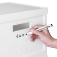 thumbnail image 6 of Miekor Furniture Set of 2 Collapsible Stackable Rolling File Boxes with Lids and 10 Hanging Files, Portable Plastic Storage Organizer or File Cabinet with wheels for Home or Office 39539, 6 of 12