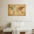thumbnail image 2 of Elephant Stock Time Zones Map Of The World Wall Art - Horizontal Multi Panel Canvas - Living Room Wall Decor - Map Multi Panel - Brown And Orange Decor By Michael Tompsett - 38" x 24", 2 of 8