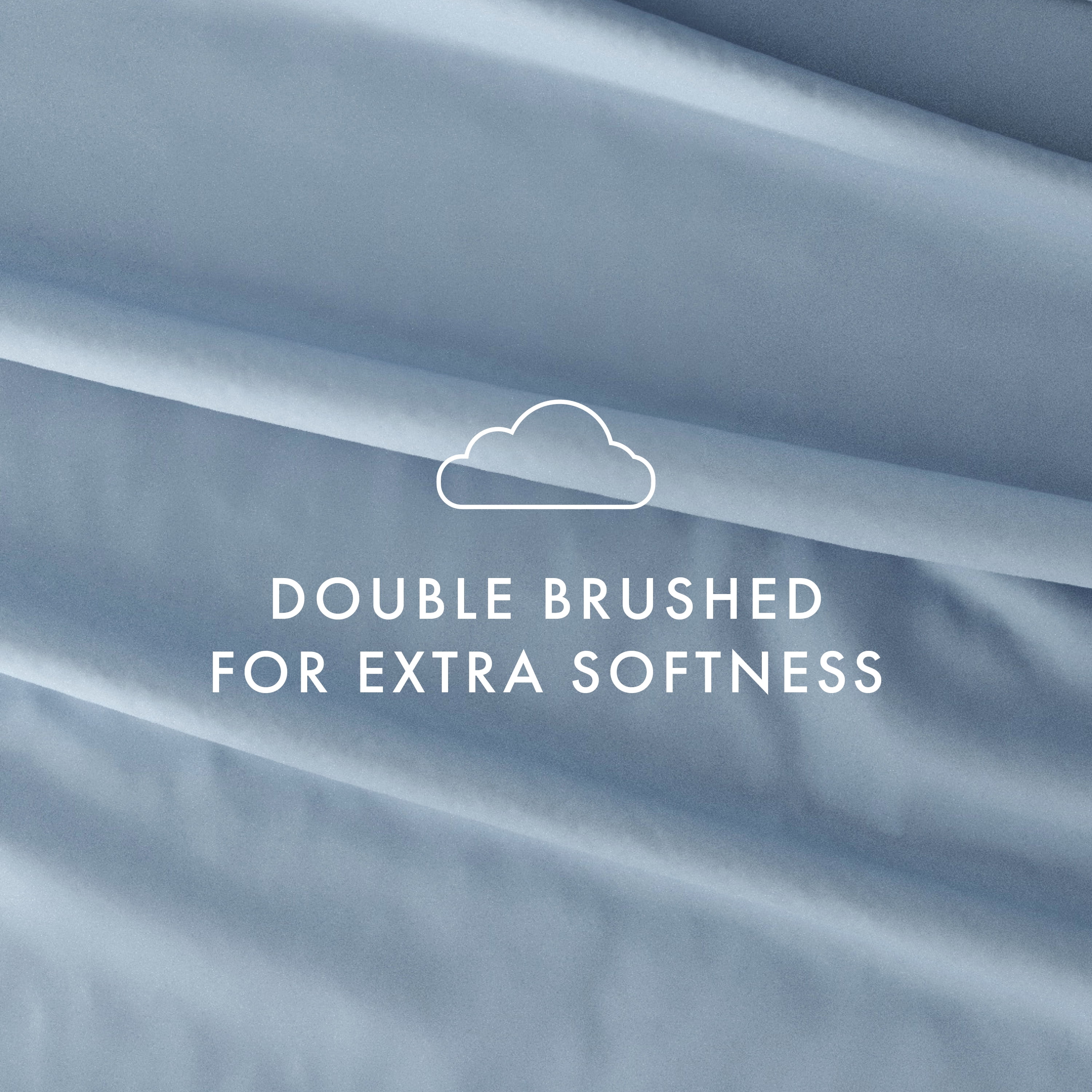 Noble Linens 4 Piece Solid Microfiber Bed Sheet Set, Light Blue, California King