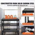 thumbnail image 4 of KFFKFF 9U Open Frame Server Rack, Adjustable Depth 23''-40'', Versatile Free Standing or Wall Mount Design, Equipped with 360° Casters, Durable 4 Post Structure for Networking IT, AV Equipment, 4 of 9