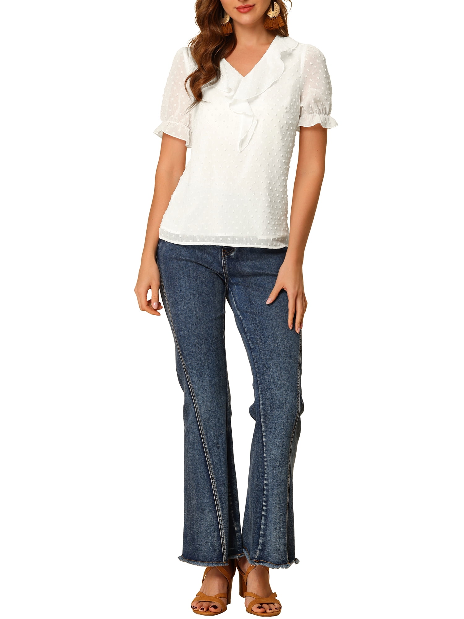 sheer peasant blouse
