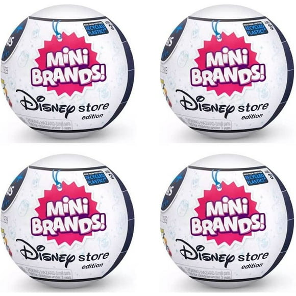 5 Surprise Mini Marques Disney Store Série Exclusive 1 Capsule Collection (4 Capsules)