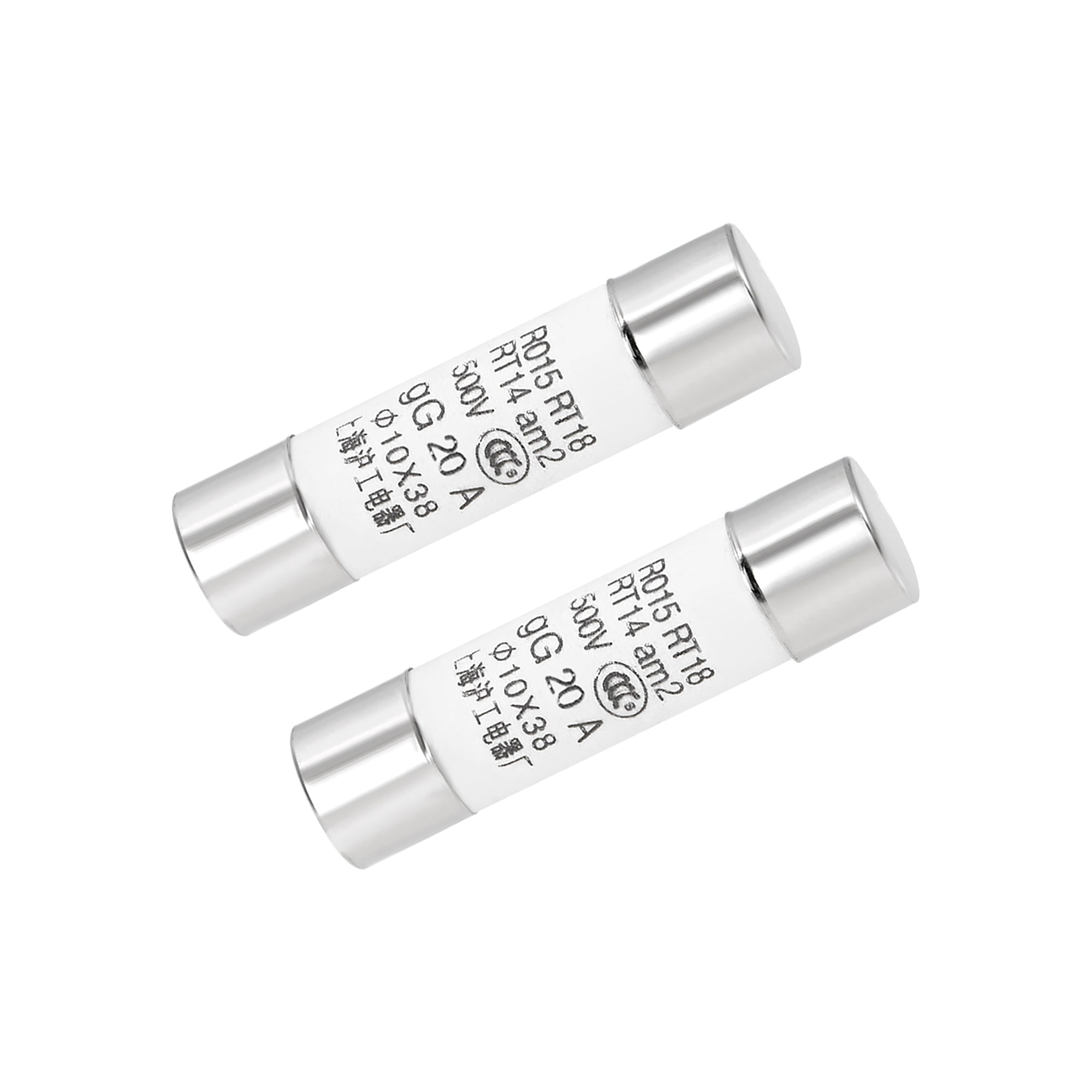 Automotive Cartridge Fuses 20A DC 500V 10x38mm Replacement Car Stereo