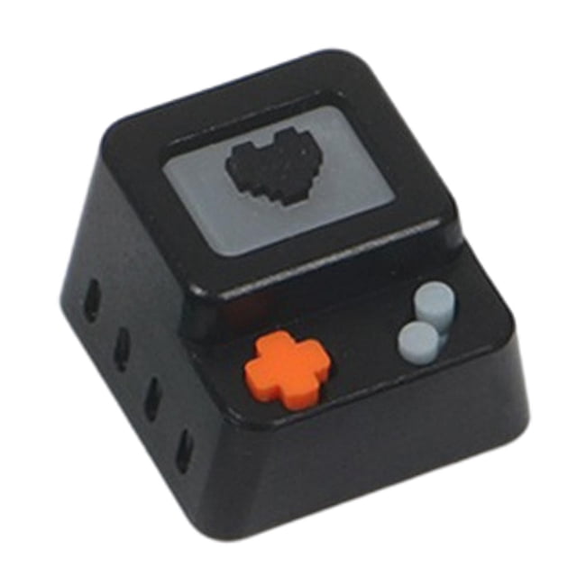Teclas de teclado mecánico para juegos de aleación de aluminio, resistentes al polvo, al agua y antideslizantes. Naranja negro