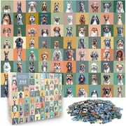 Puzzle Crush Dog Collage - 500 Piece Jigsaw Puzzle for Adults, Teens and Families