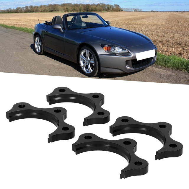 Trousse d'Entretoises d'Essieu Noires en Alliage d'Aluminium Professionnel Compatible avec Voiture S2000/AP1/AP2/F20