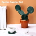 thumbnail image 4 of Plaus de Tazón, Inodoro Cactus Coaster Establece Aislamiente de Calor para Barra para El Consultorio, 4 of 7