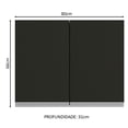 thumbnail image 2 of Alacena Gabinete Superior Cocina Madesa Glamy 80cm Color BN, 2 of 5