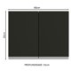 thumbnail image 2 of Alacena Gabinete Superior Cocina Madesa Glamy 80cm Color BN, 2 of 5