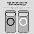 thumbnail image 3 of ELEHOLD Case For Google Pixel 9A Magnetic Shockproof Case Slim Matte Transparent Rugged Cover Skin Friendy Feel Compatibel with Mag-Safe Accessories, Black, 3 of 7