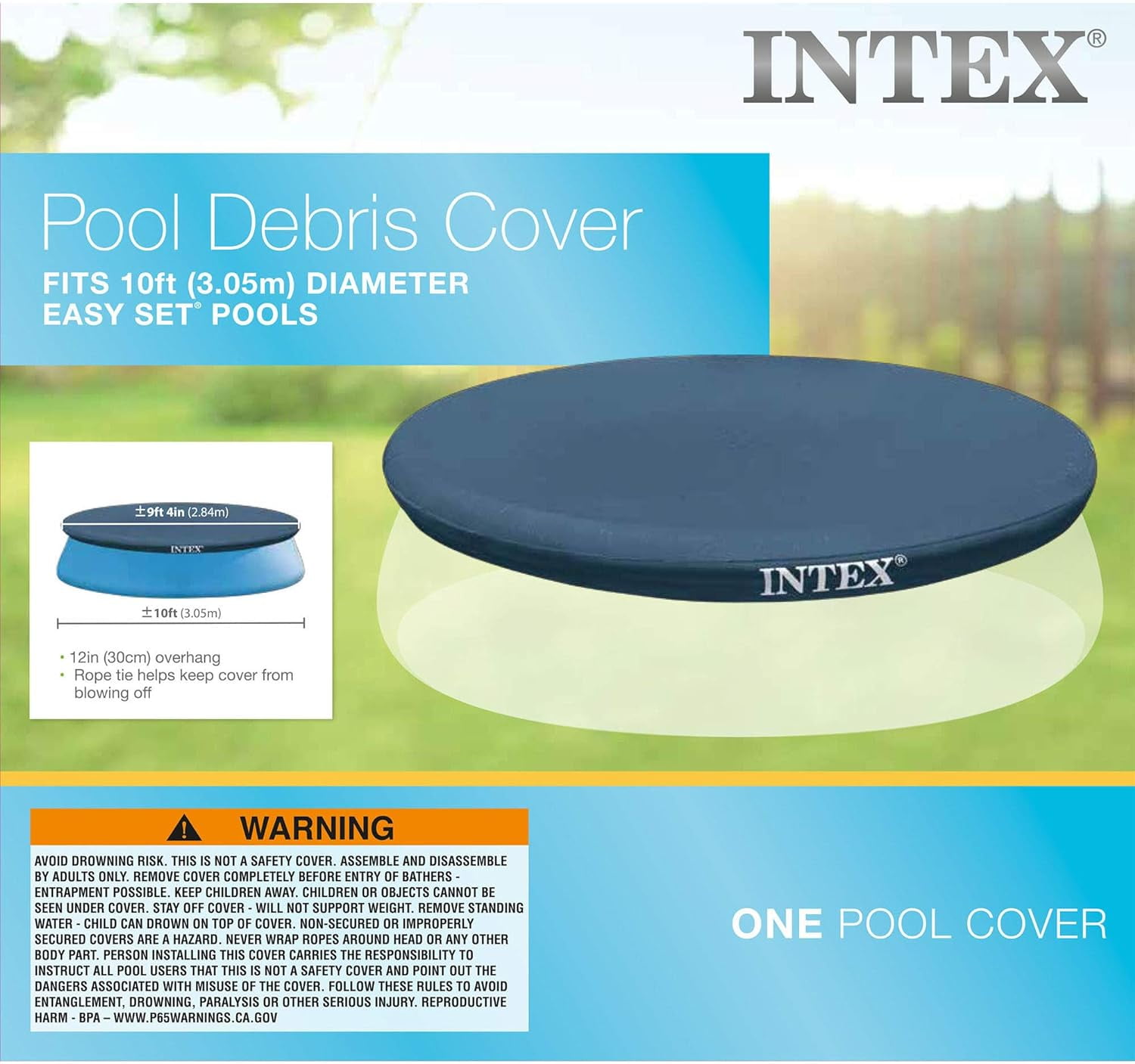 Intex 10-Foot Round Easy Set Pool Cover
