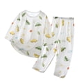 thumbnail image 2 of TAGOLD Kids Toddler Casual 2 Piece Outfits Set,Boys Girls Long Sleeve Winter Sets,Children's Summer Thin Home Clothes For And Boys Cute Printed Long-sleeved Air-conditioned Clothes,3 Years, 2 of 4