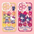 thumbnail image 2 of Sanrio-funda de silicona suave para iPhone, carcasa trasera de Hello Kitty Kuromi para iPhone 15 14 Pro Max 13 12 Mini 11 Pro XR XS X 8 7 6 6S Plus SE 2020, 2 of 5