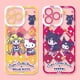 thumbnail image 2 of Sanrio-funda de silicona suave para iPhone, carcasa trasera de Hello Kitty Kuromi para iPhone 15 14 Pro Max 13 12 Mini 11 Pro XR XS X 8 7 6 6S Plus SE 2020, 2 of 5