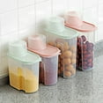 thumbnail image 5 of SSBSM Transparent Storage Tank with Measuring Cup Plastic Dried Fruit Grain Storage Box Kitchen Gadget, 5 of 8